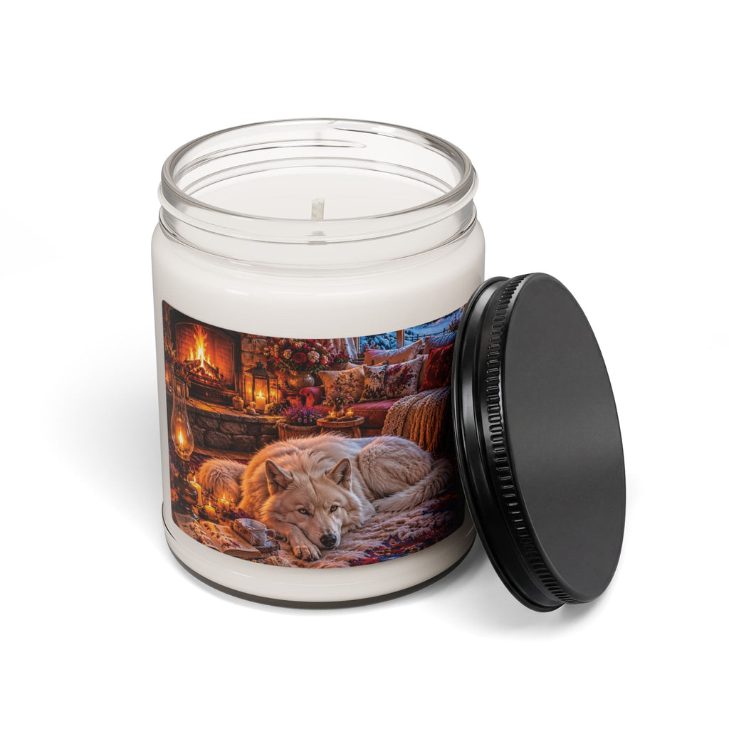 Wolf Forest Scented Soy Candle — 9oz Autumn Woods Fragrance