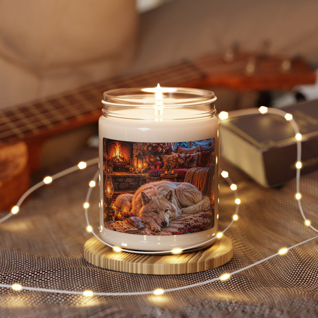 Wolf Forest Scented Soy Candle — 9oz Autumn Woods Fragrance