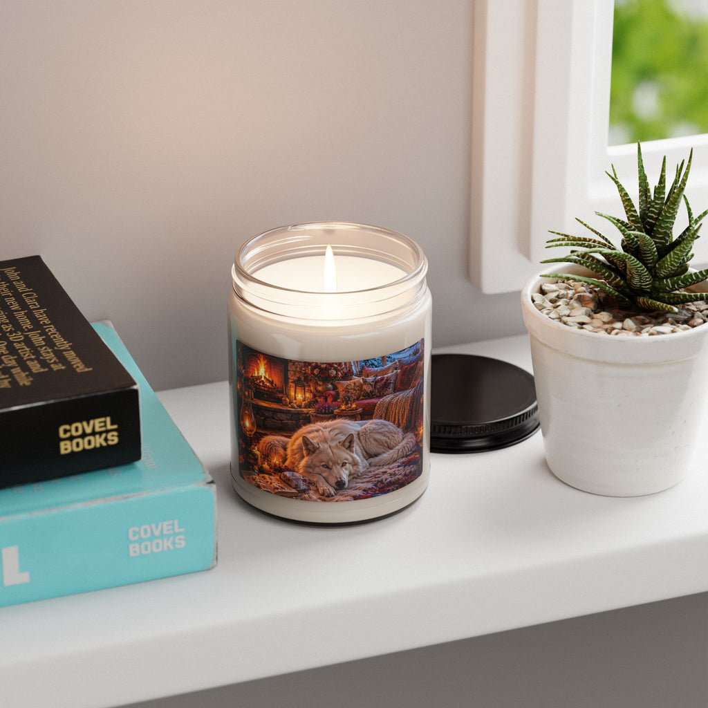 Wolf Forest Scented Soy Candle — 9oz Autumn Woods Fragrance